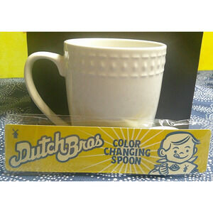 Dutch Bros Color Changing Spoon - White & Blue - Collectible January 2025